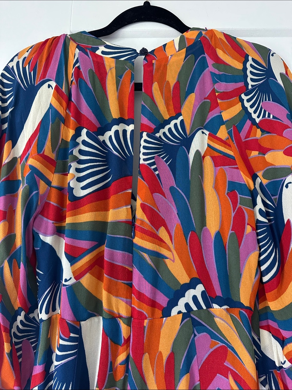 FARM Rio Navy Multicolor High-Low Maxi Dress - Picture 3 of 4
